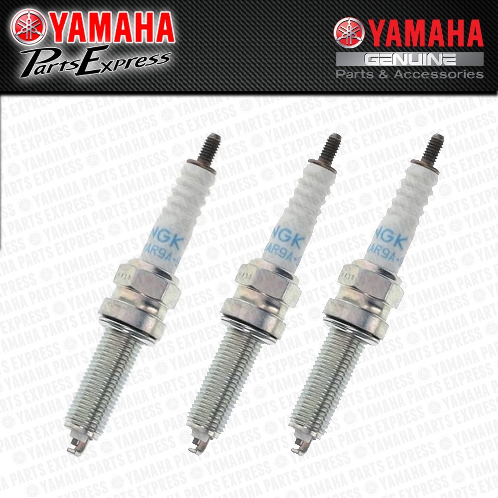 2021 - 2026 YAMAHA MT09 MT 09 SP TRACER 9 XSR R9 3-PACK NGK LMAR9A-9 SPARK PLUGS