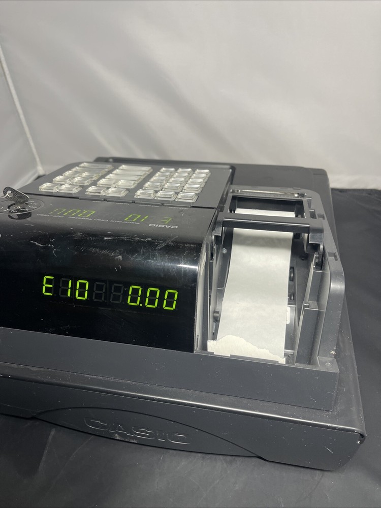 Casio PCR-T280 Electronic Cash Register Working (Missing Part Read)