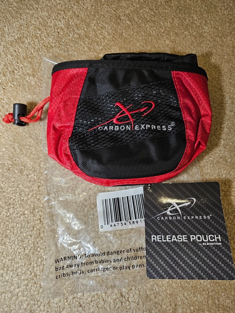 Archery Carbon Express Release Pouch - Red/Black - 58911