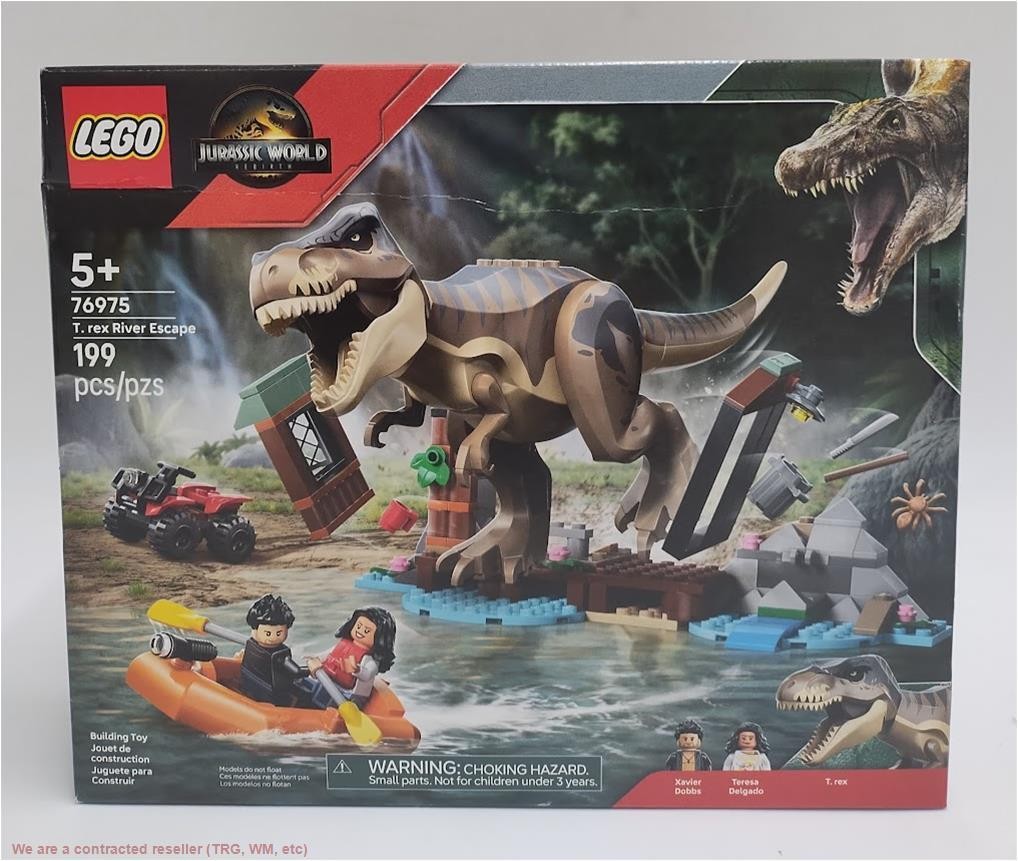 LEGO Jurassic World T Rex River Escape Dinosaur Toy 76975 *SEE DETAILS*