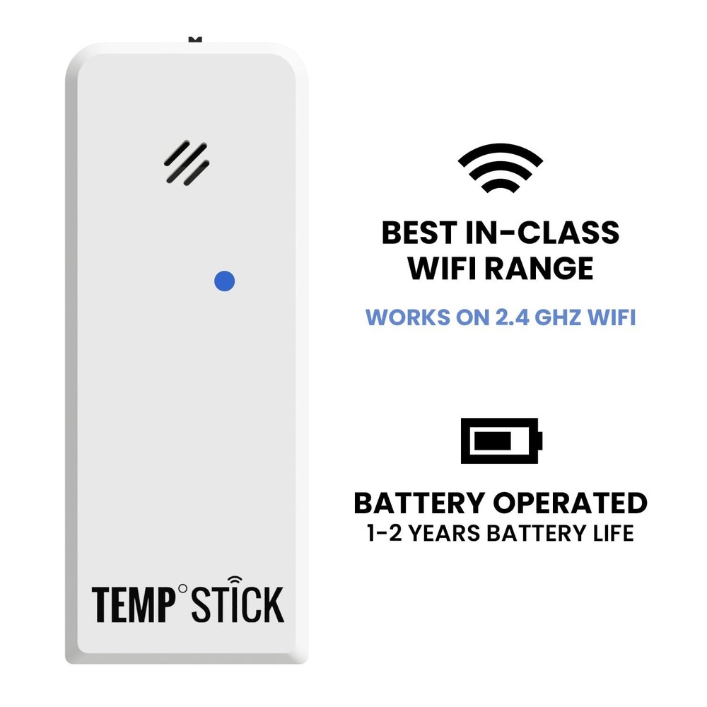 Temp Stick Remote WiFi Temperature & Humidity Sensor, Data Logger. No Subscri...