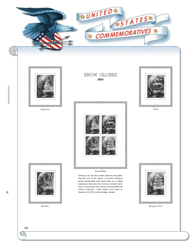 2023 U.S. Commemorative Singles COMPLETE Supplement (White Ace Alternative)