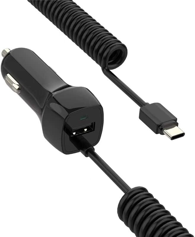 Power Car Charger w/USB Charging Port for Garmin DriveSmart 66, 76, 86 GPS