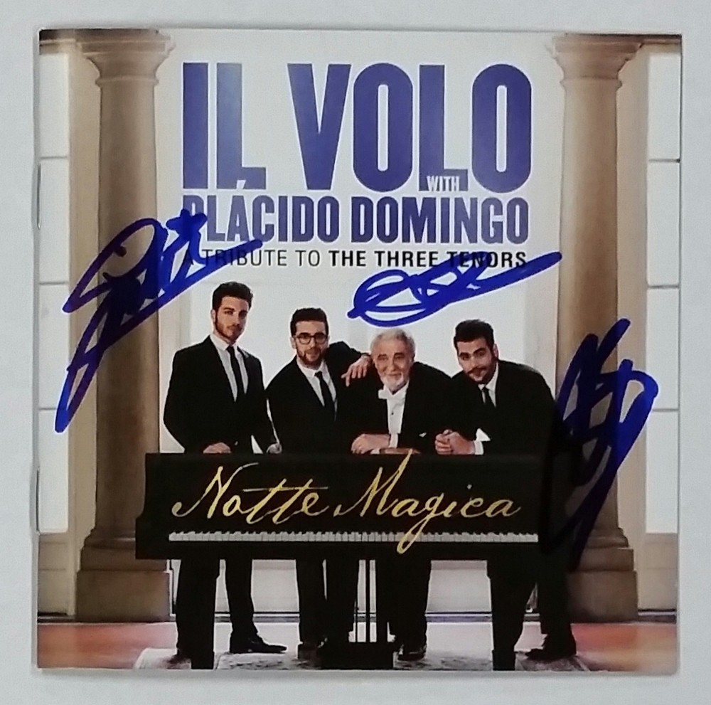 IL VOLO SIGNED NOTTE MAGICA CD W/COA PLACIDO DOMINGO