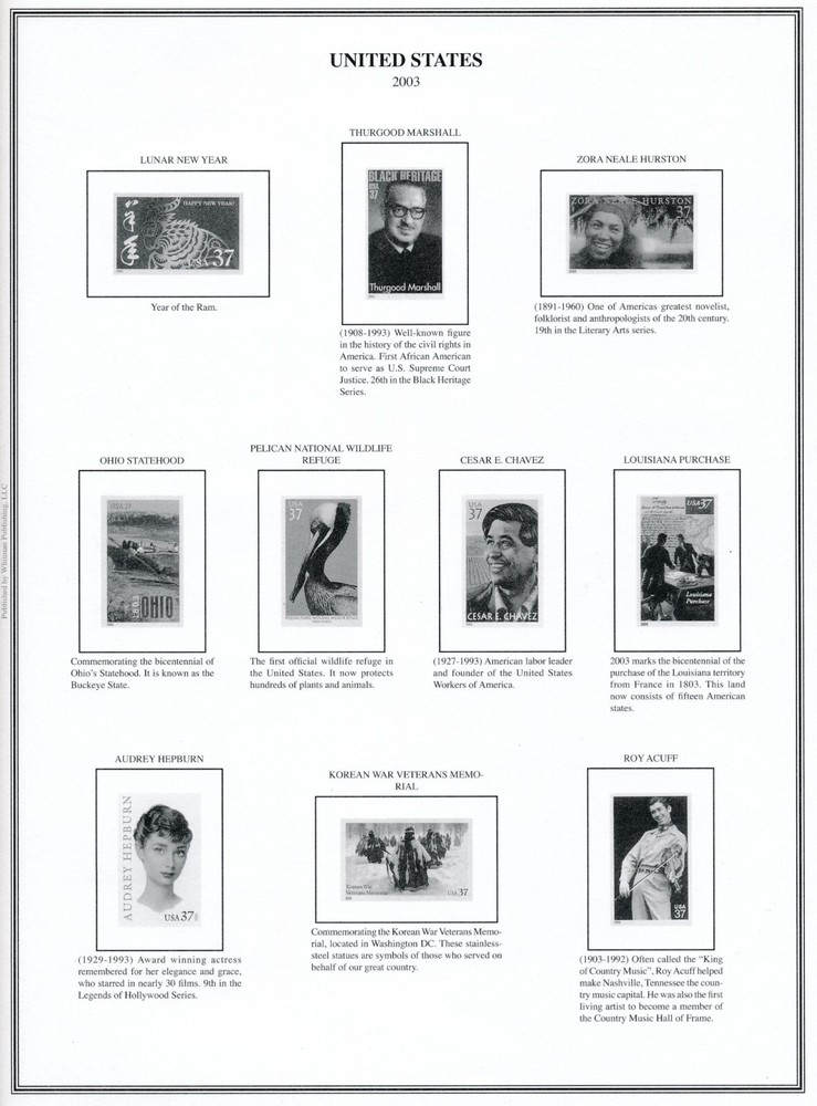 HE Harris USA LIBERTY 1 ALBUM Part B 1995 - 2006 TRADITIONAL BINDER & PAGES