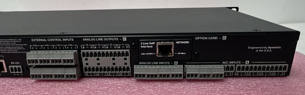Symetrix SymNet RADIUS AEC Digital Signal Processor DSP w/ VoIP Interface Option