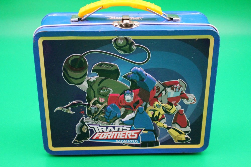 Collectible Transformers Animated Tin Lunchbox Featuring Autobots Characters