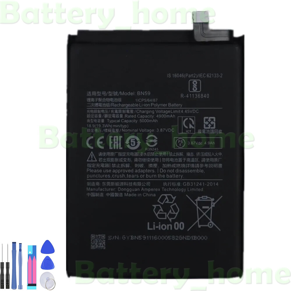 Replacement Battery BN59 For Xiaomi Redmi Note 10 Note 10 Pro 10S M2101K7AG