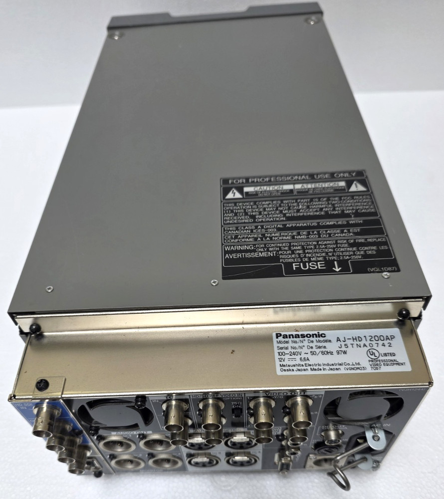 Panasonic AJ-HD1200A Compact DVCPRO Recorder Tested & Working