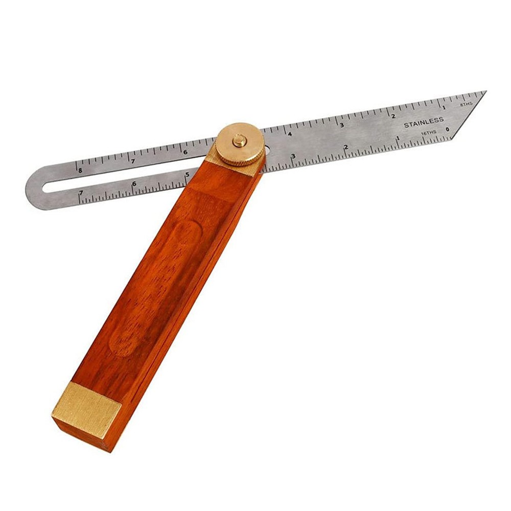 Adjustable Bevel Angle Ruler Horizontal Sliding Carpenter Gauge Angle Detector