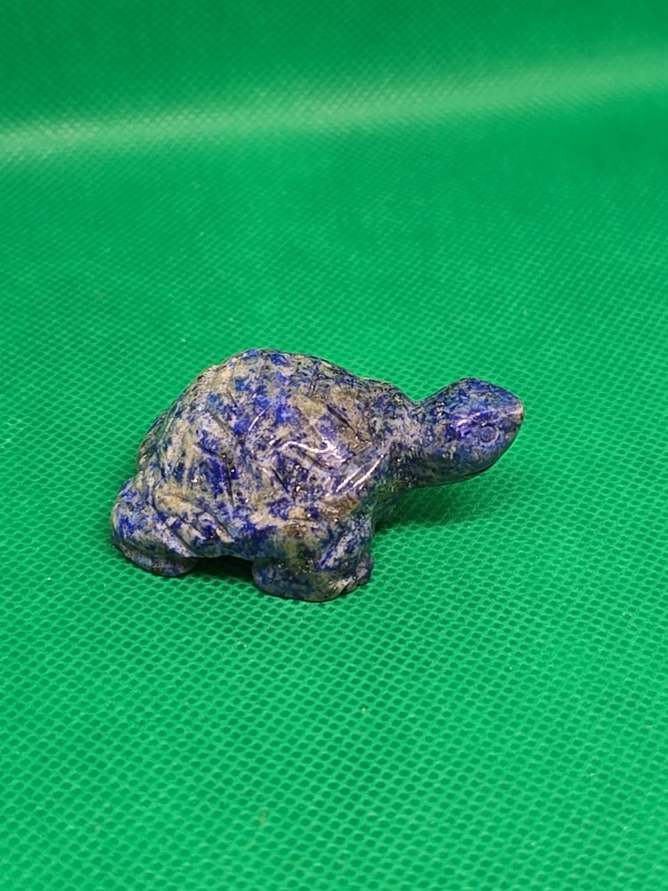 Carved Lapis Lazuli Turtle
