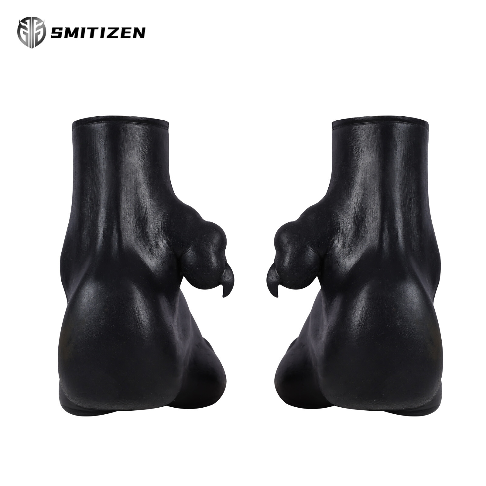 Smitizen Silicone Black Dragon Beast Paw Feet Cover Shoes for Halloween Cosplay