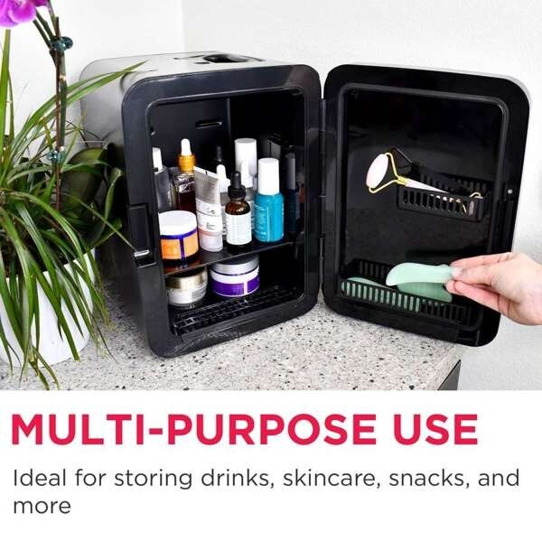 Frigidaire, 15 Can/10 Liter Mini Personal Fridge Cooler, Stainless Steel