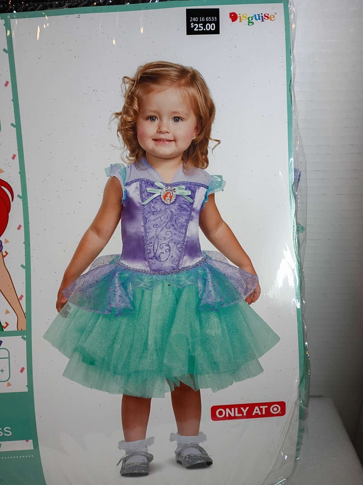 Ariel Infant Costume Disney Baby Princess Halloween Tutu Dress 12-18M