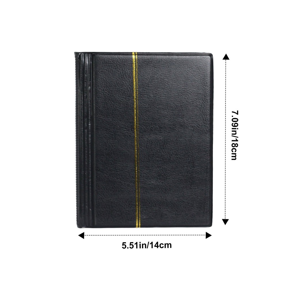 Stamp Collecting Album, 3 Rows Pockets Stamp Book for Collectors, 10 Sheets