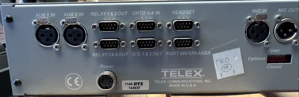 RTS Intercoms Telex KP-32 Intercom 32-Channel Key Panel