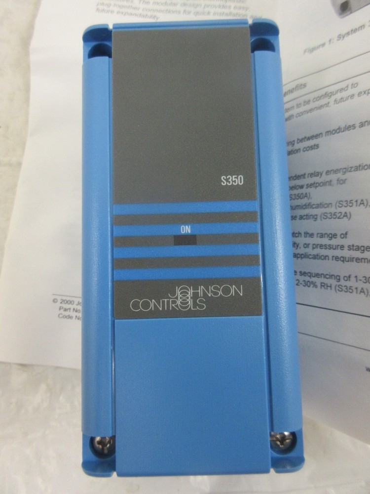 JOHNSON CONTROLS S350AA-1C TEMPERATURE STAGE MODULE 24V