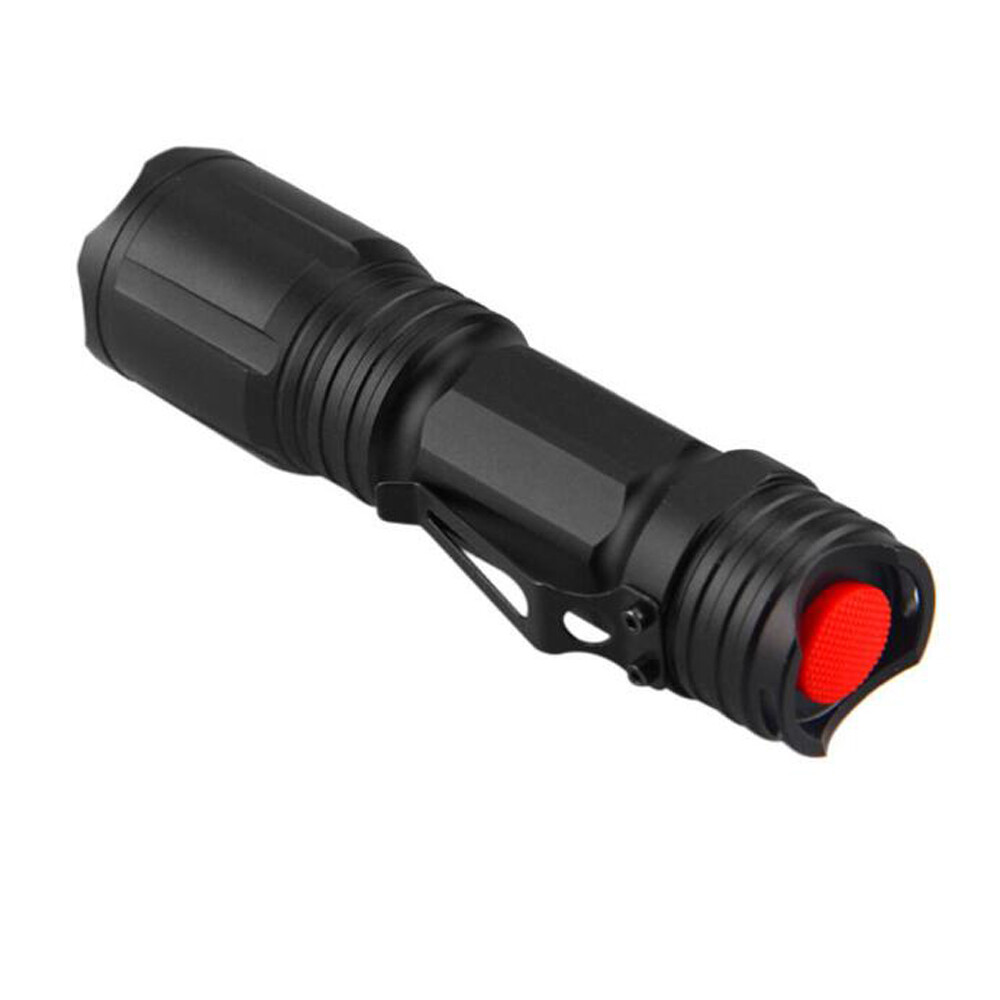 New USB Charging LED Flashlight Retractable Zoom Mini Flashlight 4 Light Source