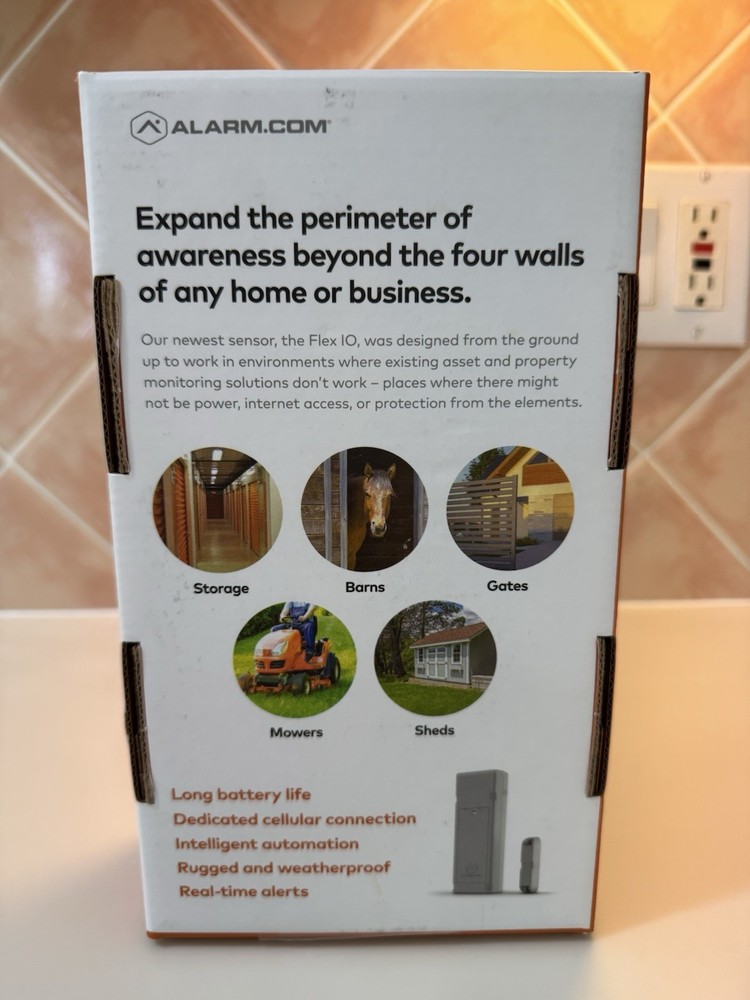 Alarm.com ADC-FLEX-100 Flex IO Wireless Weatherproof Activity Sensor New