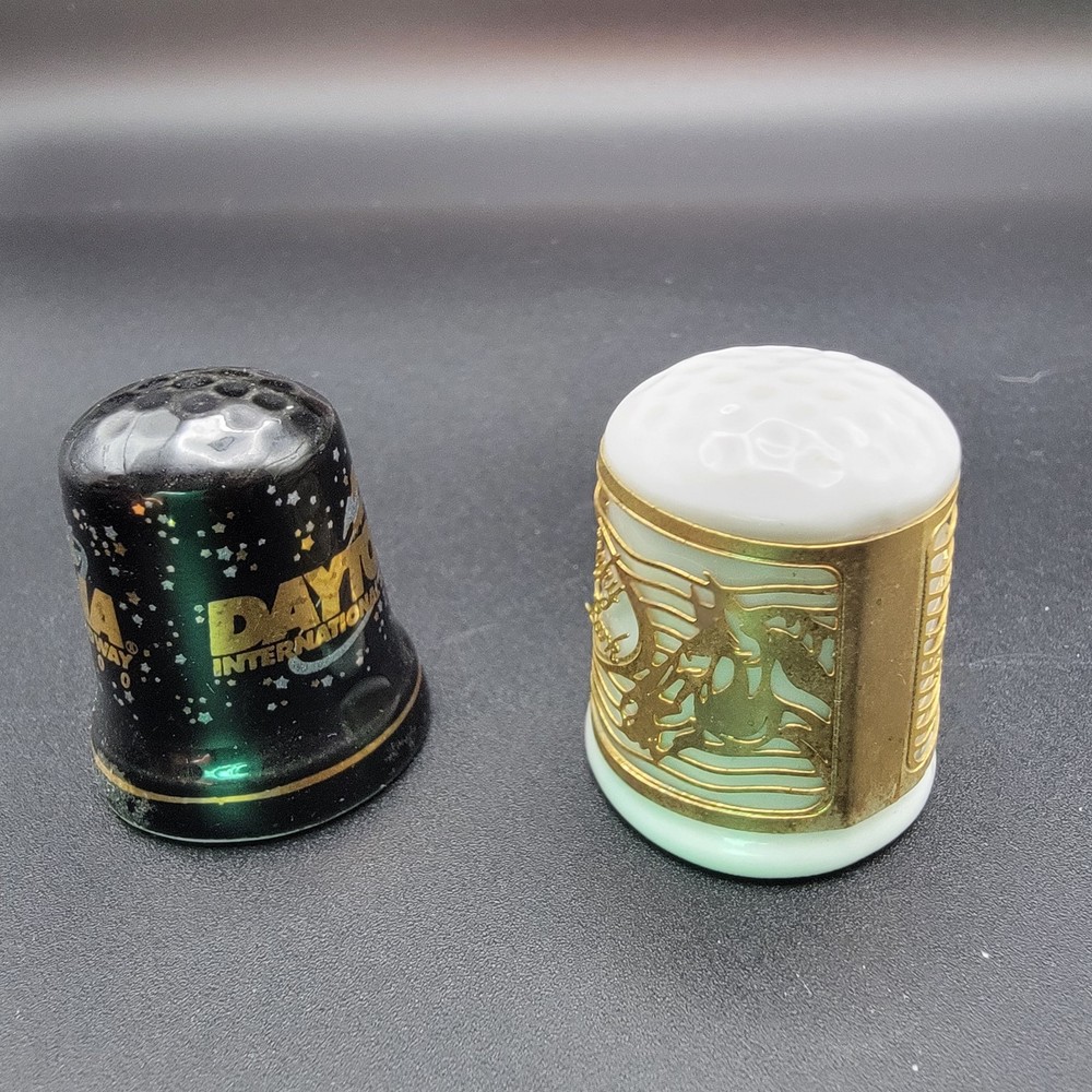 8 Collectible Thimbles From Various Destinations