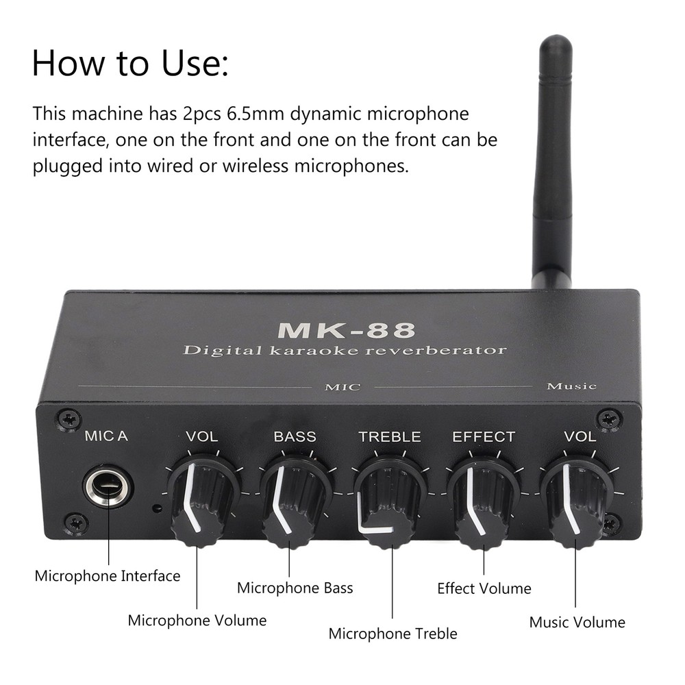 Digital Reverberator Amplifier Stereo System Processor