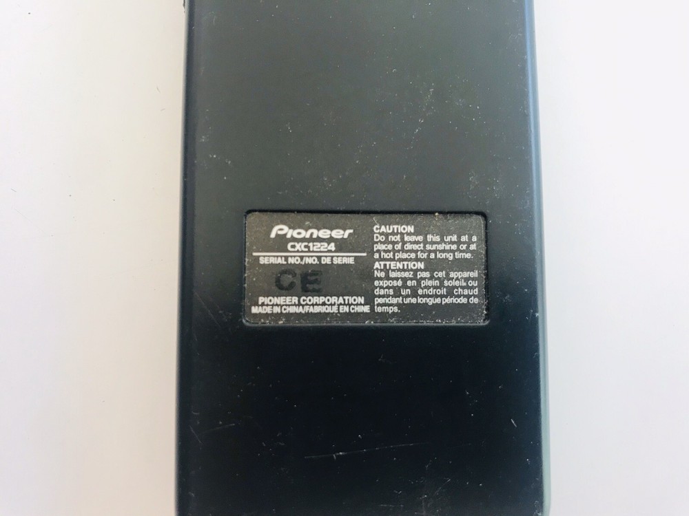PIONEER REMOTE CONTROLLER CONTROL UNIT CXC1224