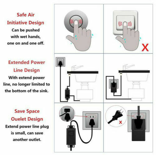 Multi-purpose air switch disposal garbage disposal air switch air switch button