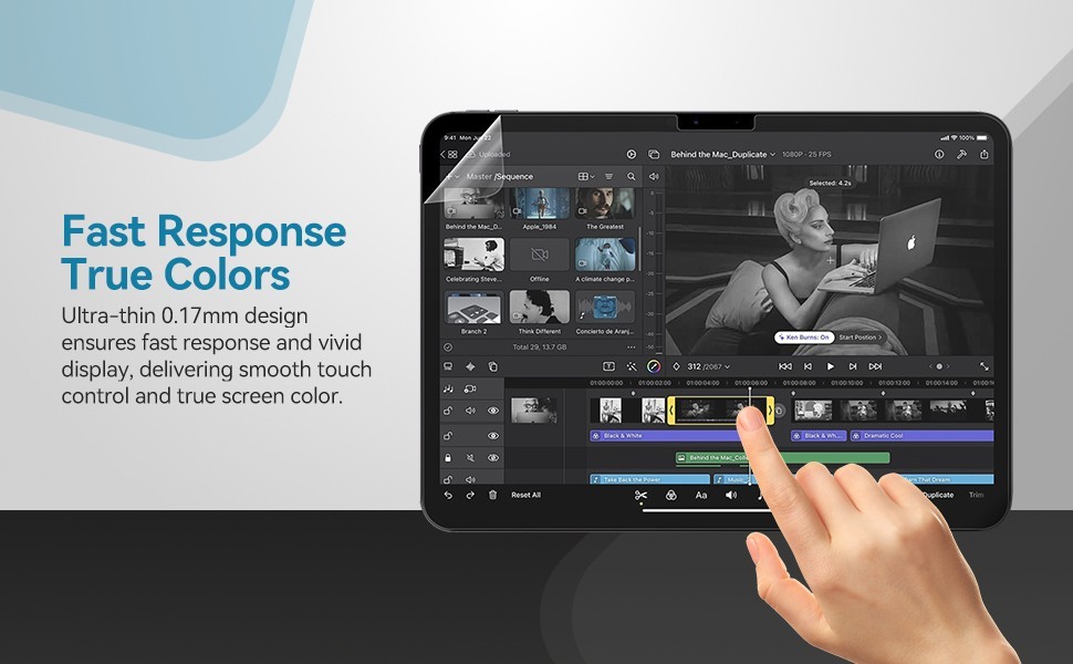 Penstudio Paper-Feel Screen Protector for iPad Air M2 11 inch | Anti-Glare
