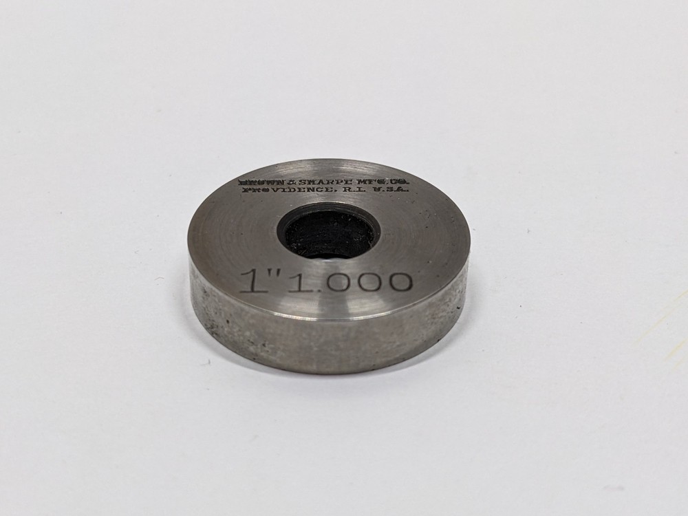 Brown & Sharpe 1” Round Micrometer Standard Setting Gage