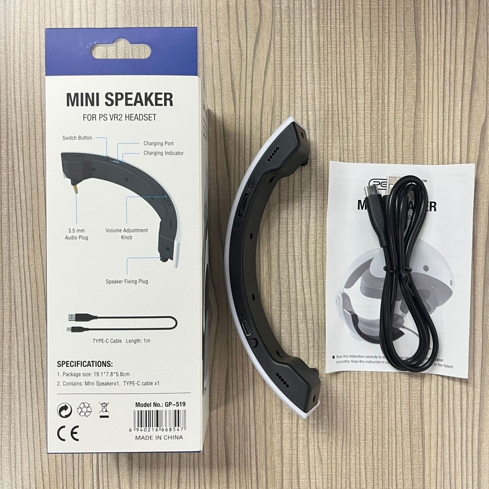 For PS5 PSVR2 Headset Stereo External Amplifier Speaker Accessories Type-C