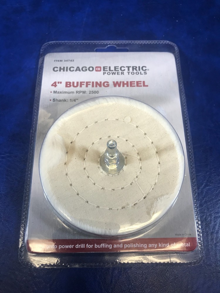 Chicago Electric 4" Buffing Wheel 1/4" Shank