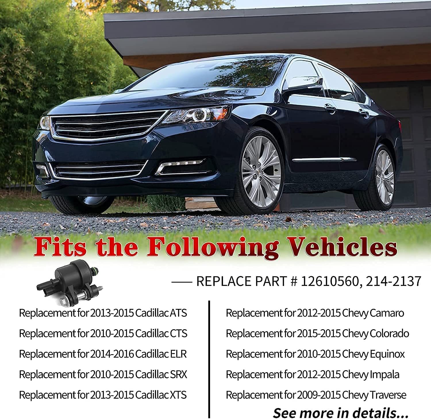 Vapor Canister Purge Valve FOR ACDelco GM Original Equipment 12610560 12690512