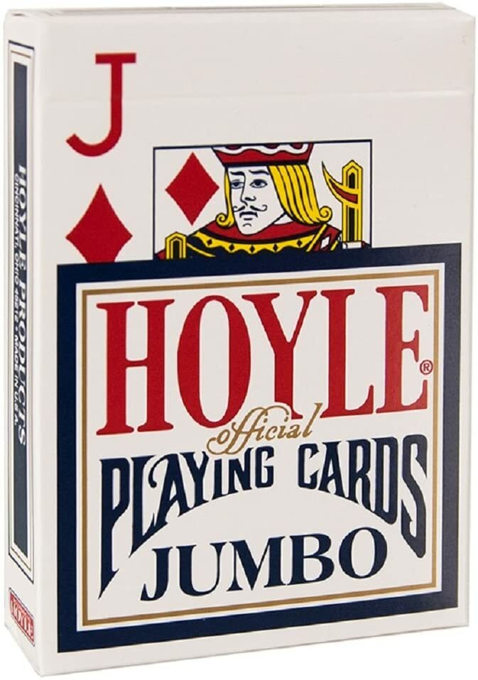 Hoyle® Jumbo Index Playing Cards - Single Deck - (Blue), *NEW*