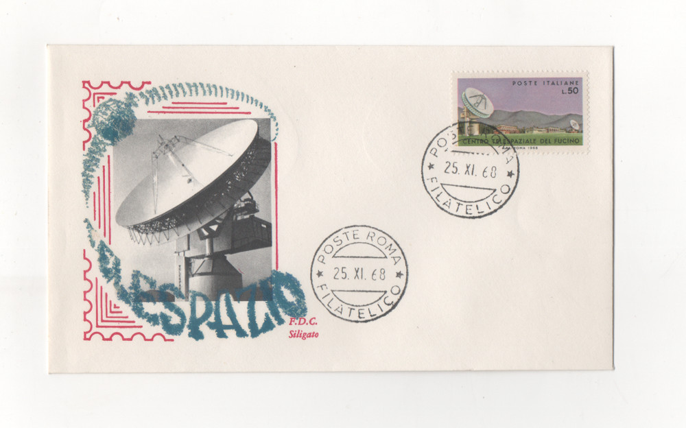 REPUBLIC - FDC - 1968 - CENTER - SPACE - FORGE - SILIGATE