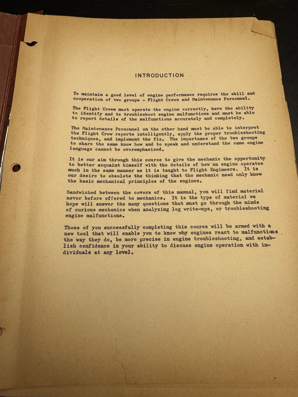 TWA MAINTENANCE ENGINE PERFORMANCE R-3350 Training Manual RARE NICE MUST HAVE