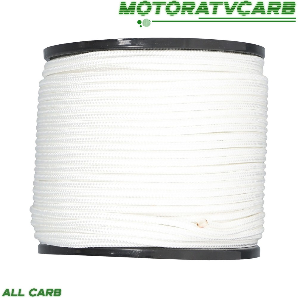 ALL-CARB Nylon Rope Solid Braided 1/4" × 500' Strong Durable Weatherproof White