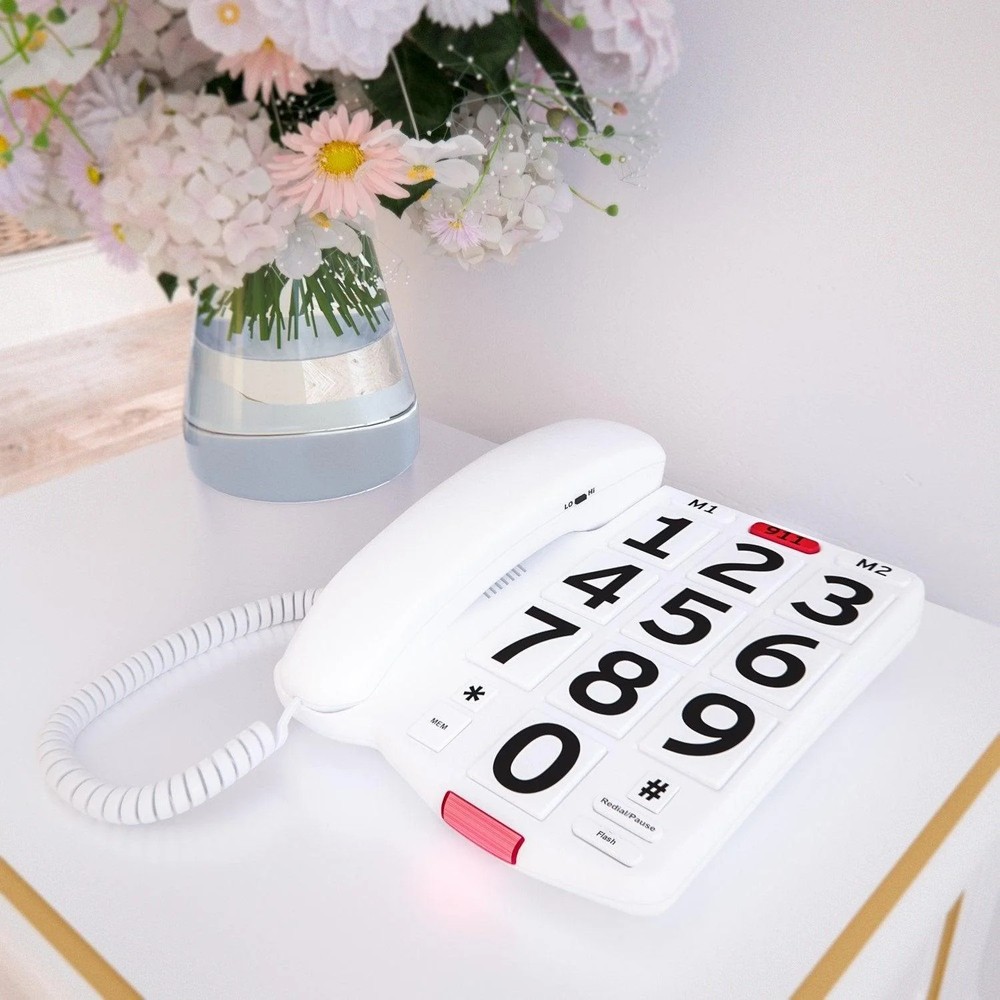 Big Button Phone with Handset Volume