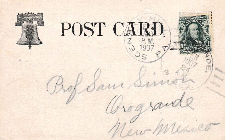 Pennsylvania Scenery Hill 1907 doane 2/1  PC.