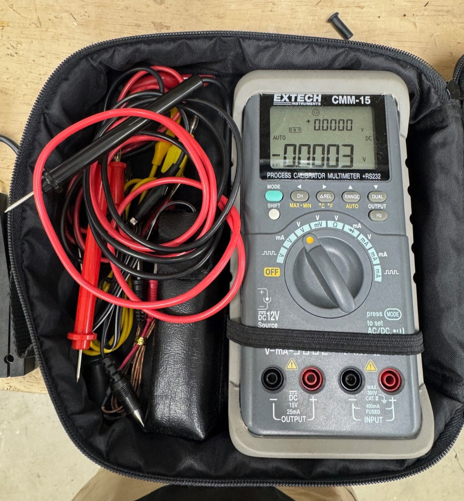 Extech CMM15 Process Calibrator Multimeter with Accessories
