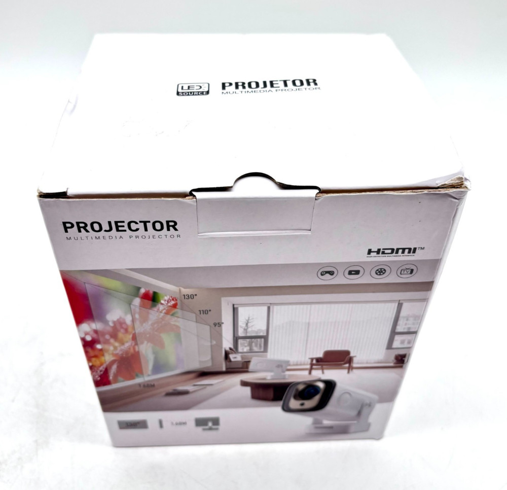 Dreamfair LED Source Multimedia Projector With Built-In Wifi & Bluetooth