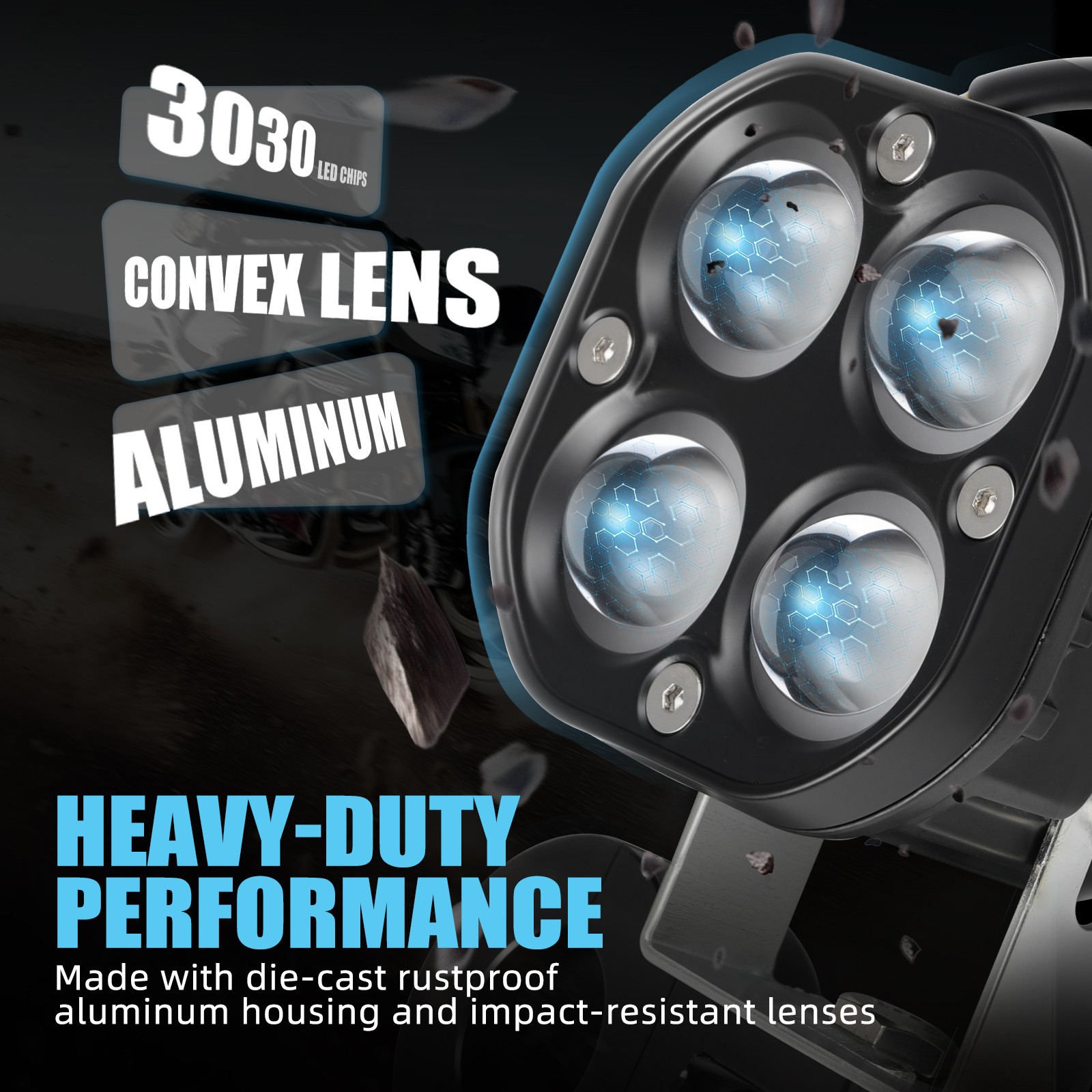 Adjustable Front Bumper Spot LED Work Light Pods for Yamaha Tenere 700 XTZ07 19+