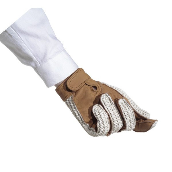 Crochet Back Gloves w/ hook & loop closure Ladies' Ovation