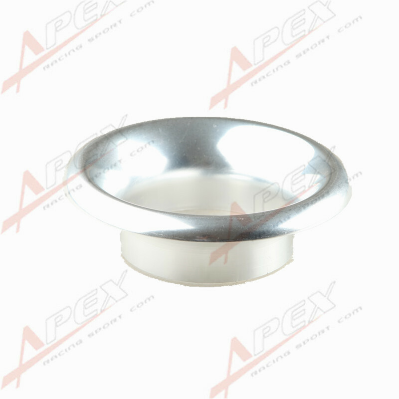 4" UNIVERSAL VELOCITY STACK FOR COLD/RAM ENGINE AIR INTAKE/TURBO HORN SILVER