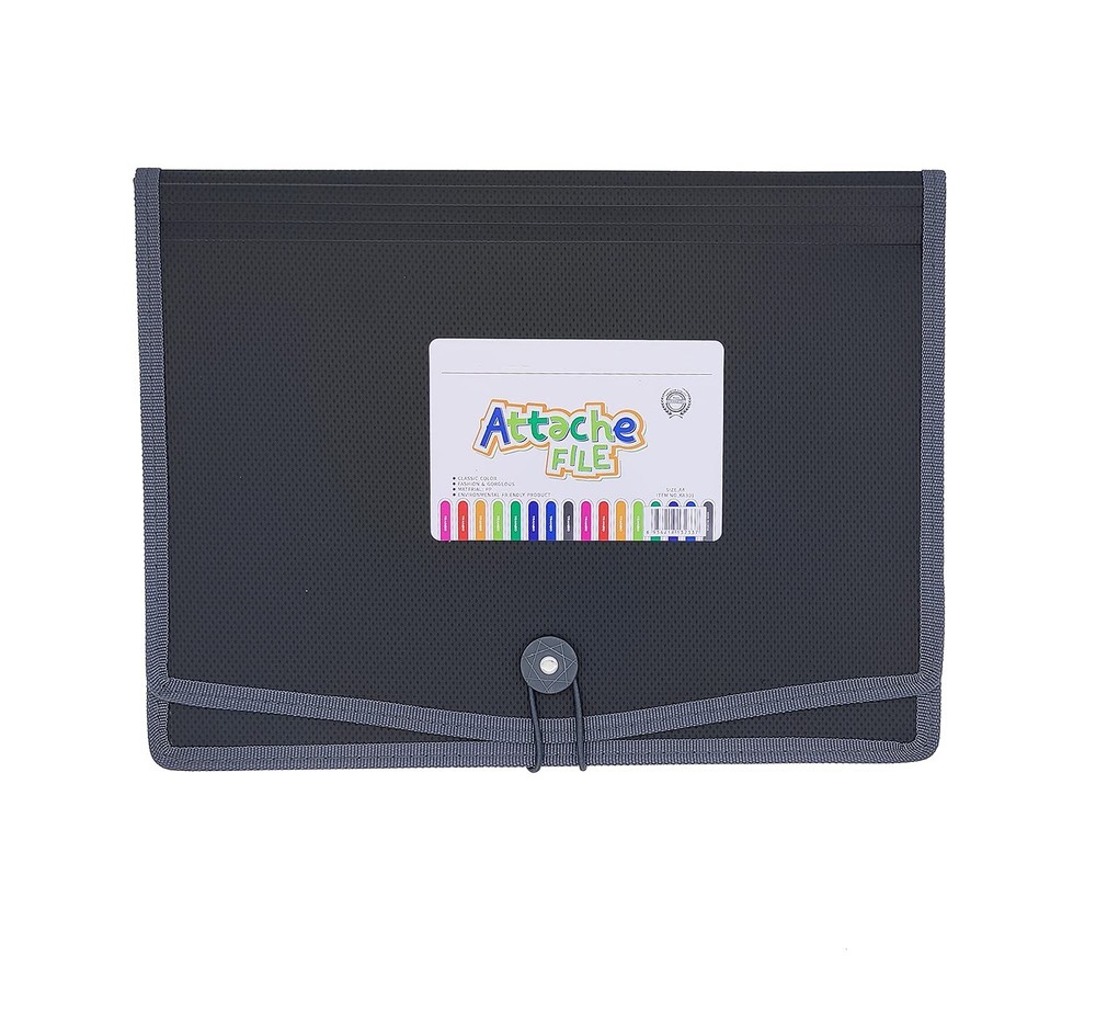 Premium Quality Plastic Expanding File Folder Document Organizer, 3.5" Expans...