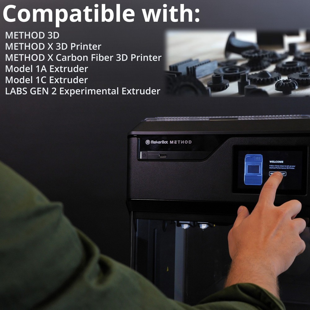 MakerBot Nylon Filament Spool for Method 3D Printer 0.69kg (Black)