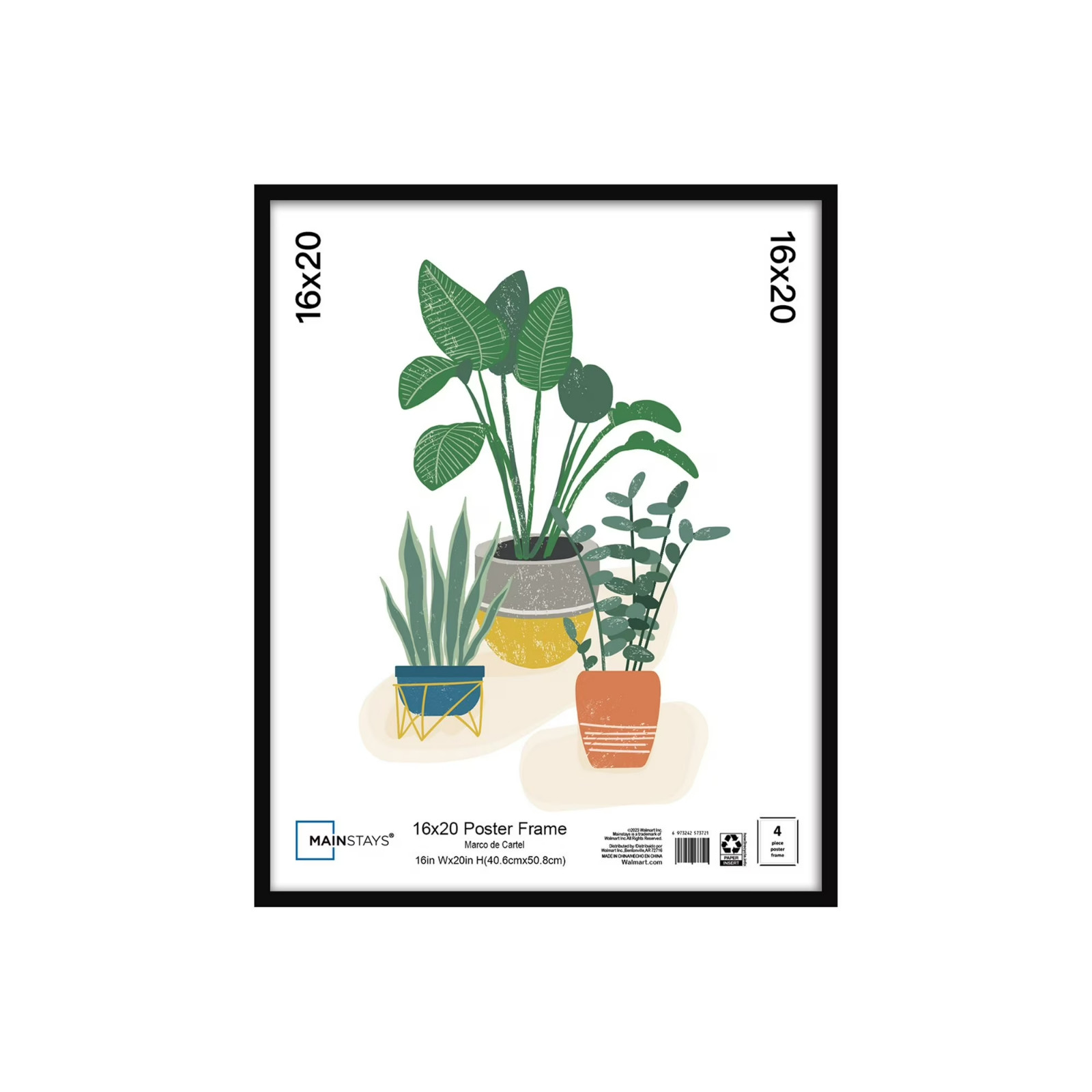 16x20 Basic Black Poster Frame