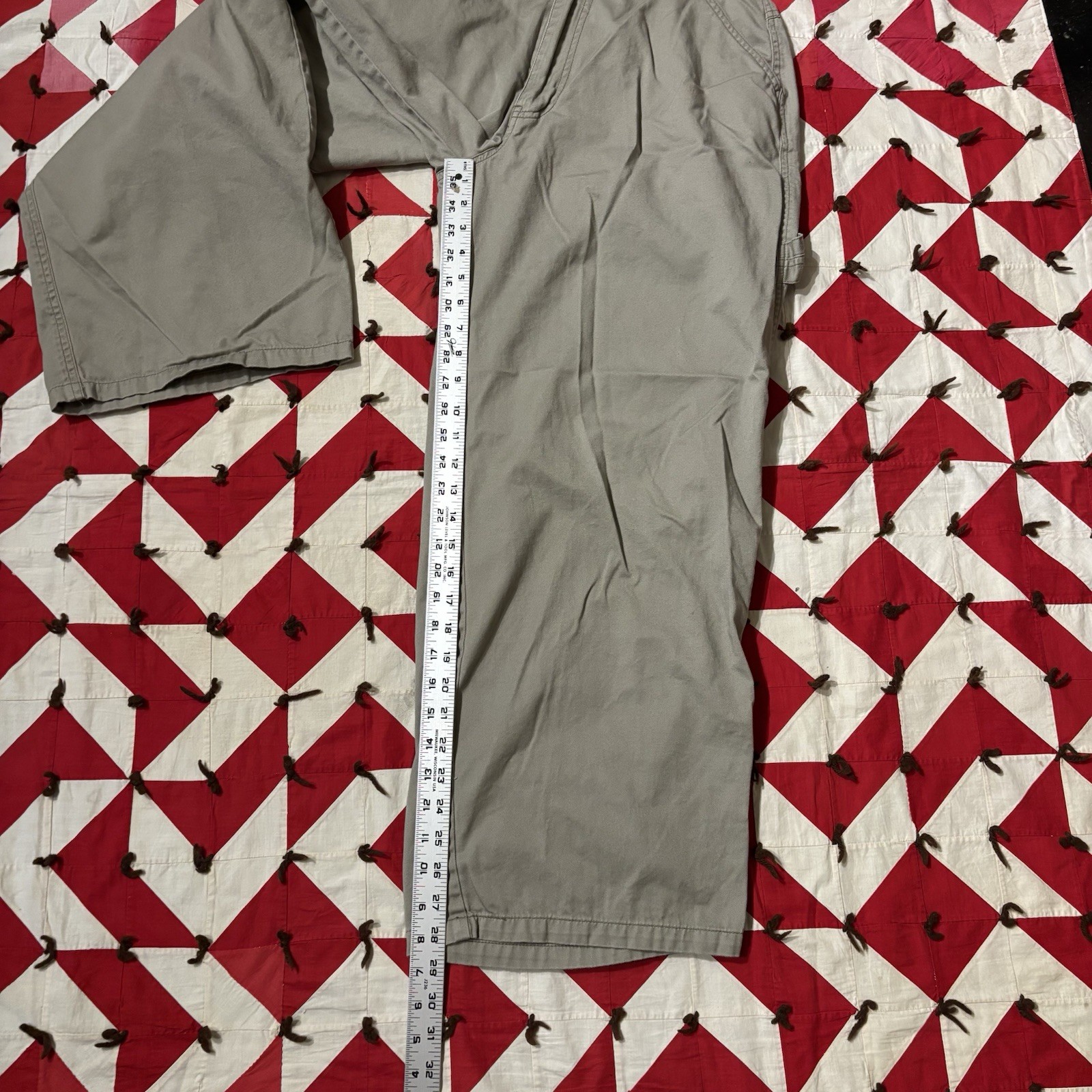 Vintage Y2K Masters Of Architectural Clothing Pants Raver As Is Worn Beige