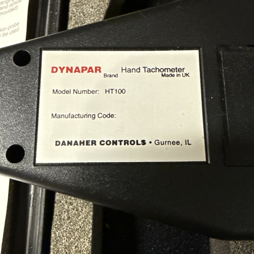 DYNAPAR HT100 Microprocessor Hand Tachometer
