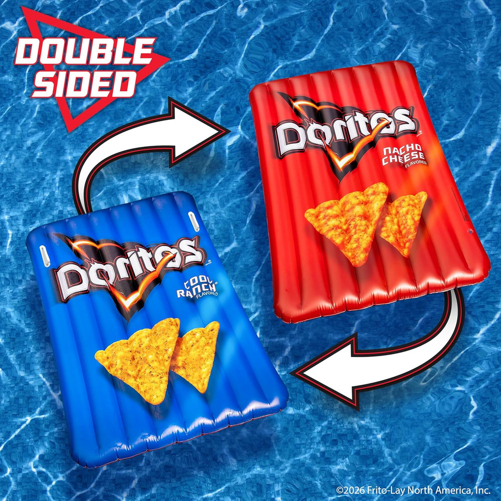 Doritos® Reversible Pool Float Double Sided Cool Ranch and Nacho Cheese Inflatab