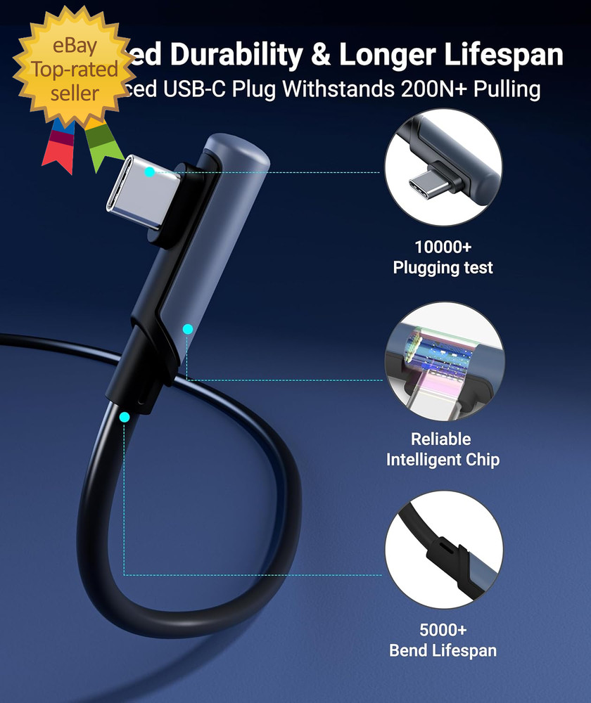 Link Cable 20 FT Compatible with Oculus/Meta Quest 3/Meta Quest 3S